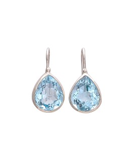 925 Sterling silver Blue Topaz Earrings