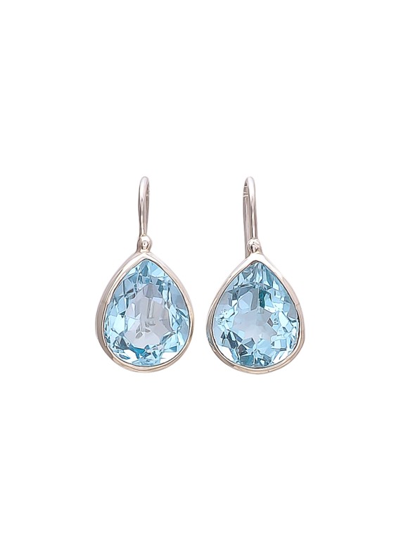 925 Sterling silver Blue Topaz Earrings