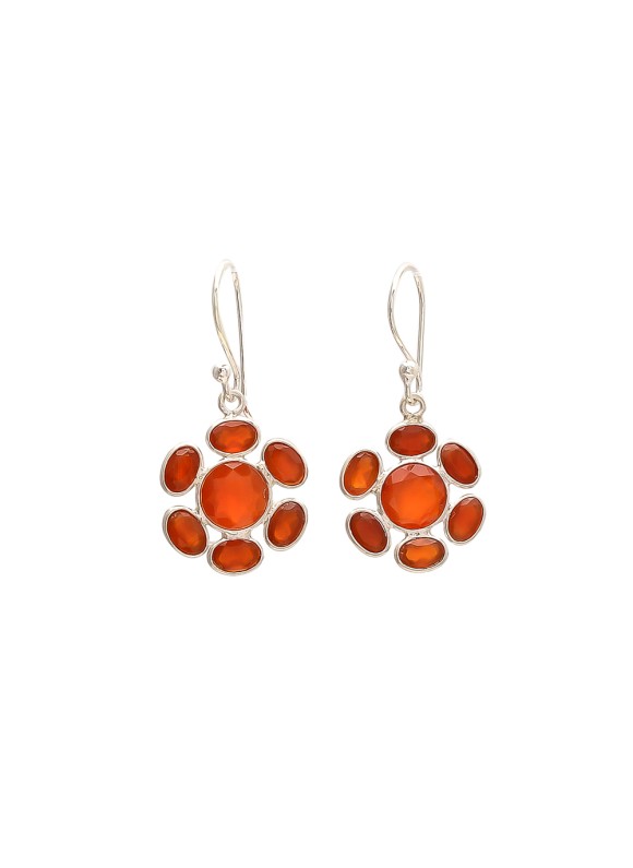 925 Sterling silver Carnelian Earrings