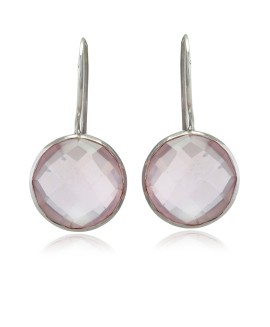 925 Sterling silver Earrings with Rose Quartz