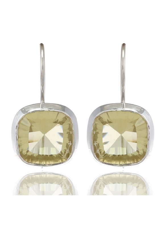 925 Sterling silver Lemon Quartz Earrings