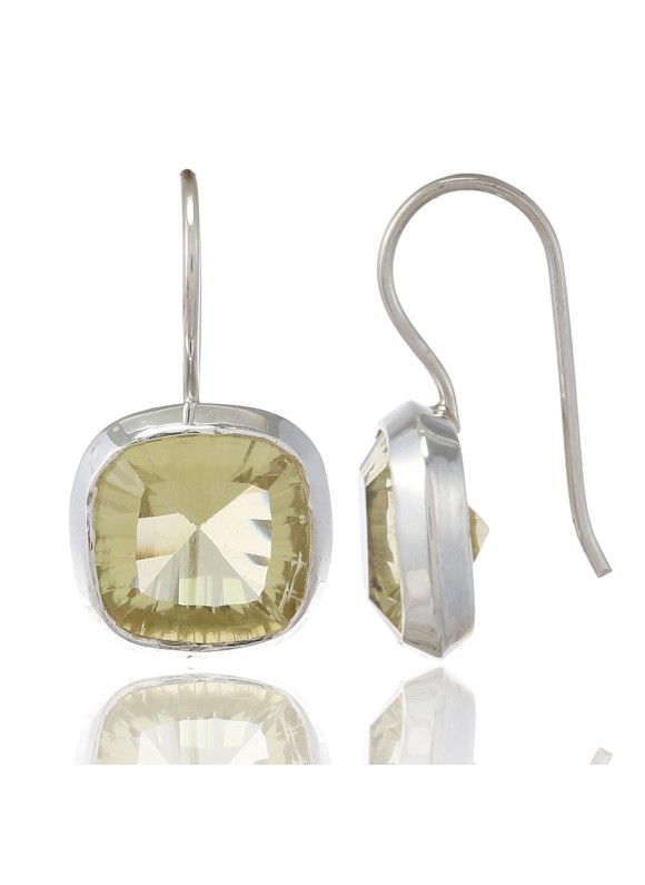 925 Sterling silver Lemon Quartz Earrings