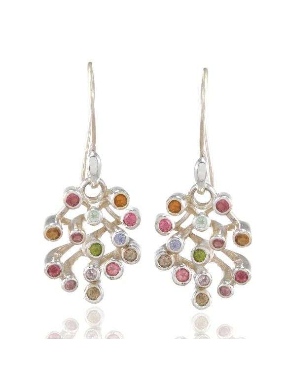925 Sterling silver Tourmaline Earrings