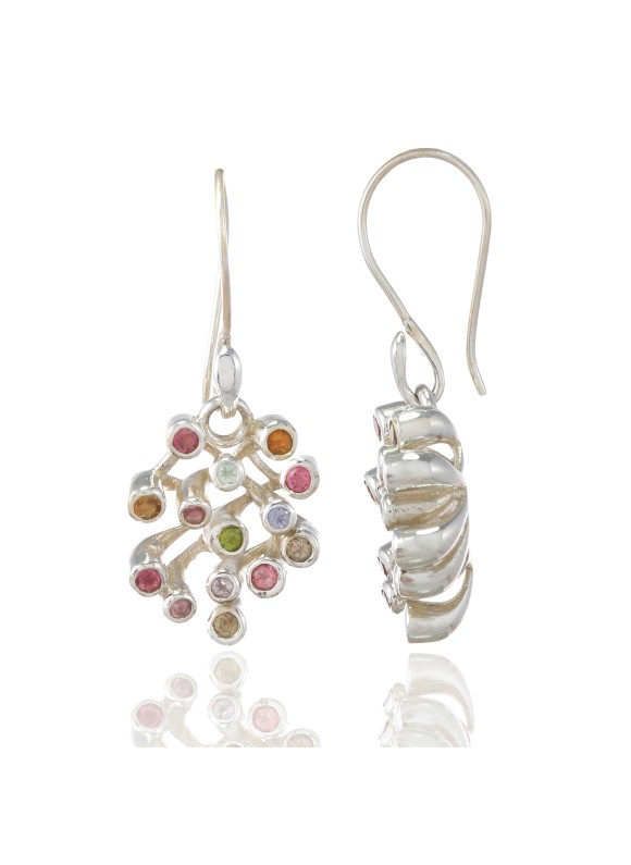 925 Sterling silver Tourmaline Earrings