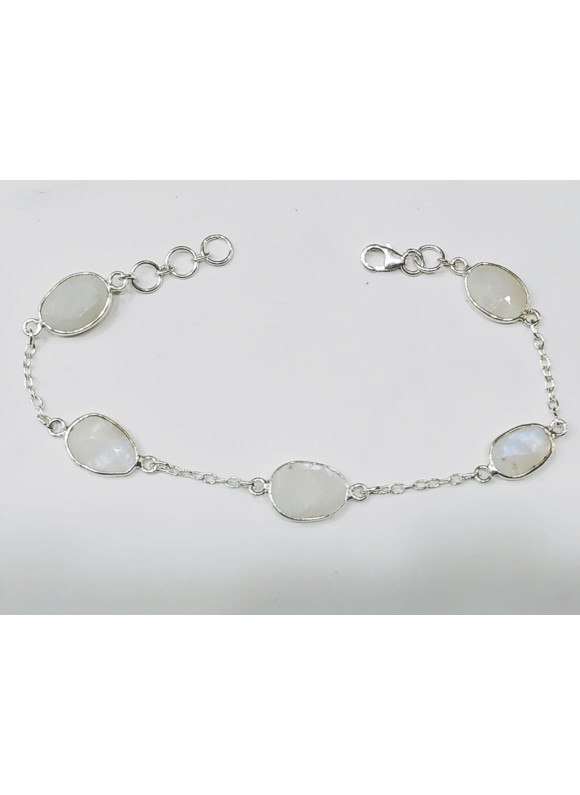 925 Sterling silver Rainbow Moonstone Bracelet