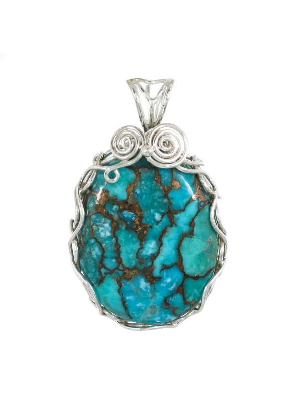 925 Sterling silver Turquoise Pendant