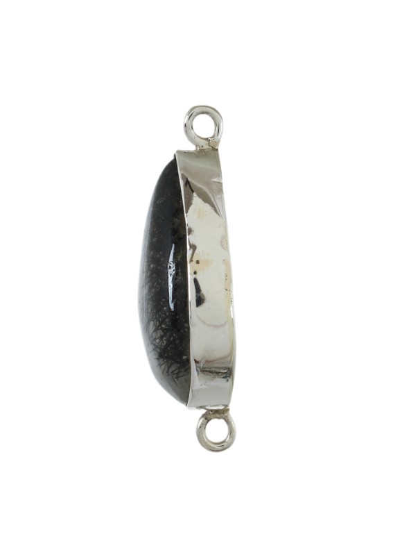 925 Sterling silver Pendant with Black Rutile