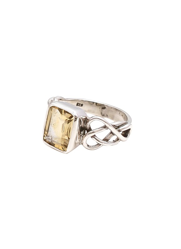 925 Sterling Silver Citrine Rings