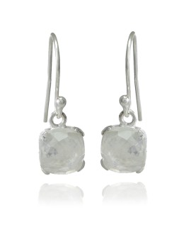 925 Sterling silver Earrings with Rainbow Moonstone