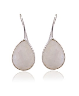 925 Sterling silver Earrings with Rainbow Moonstone