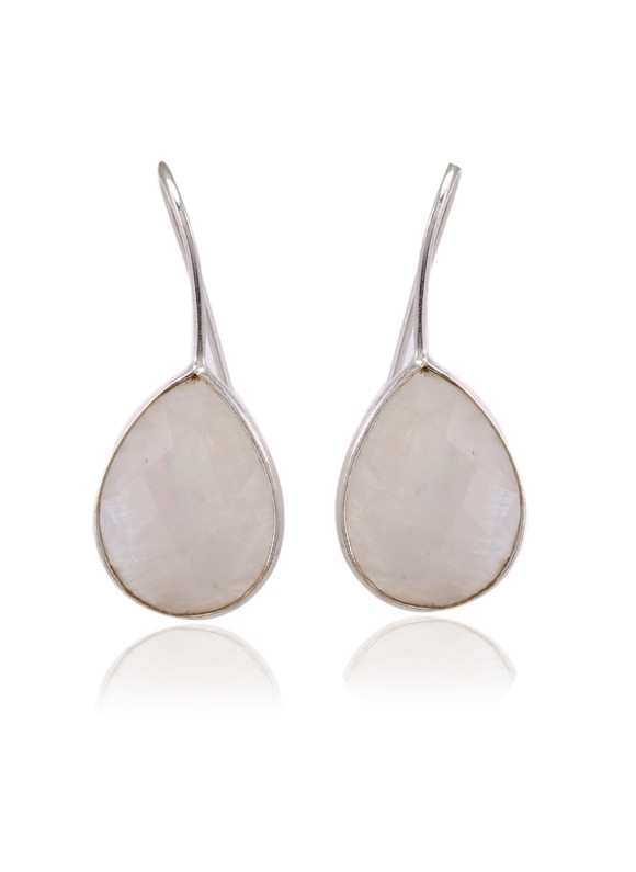 925 Sterling silver Earrings with Rainbow Moonstone