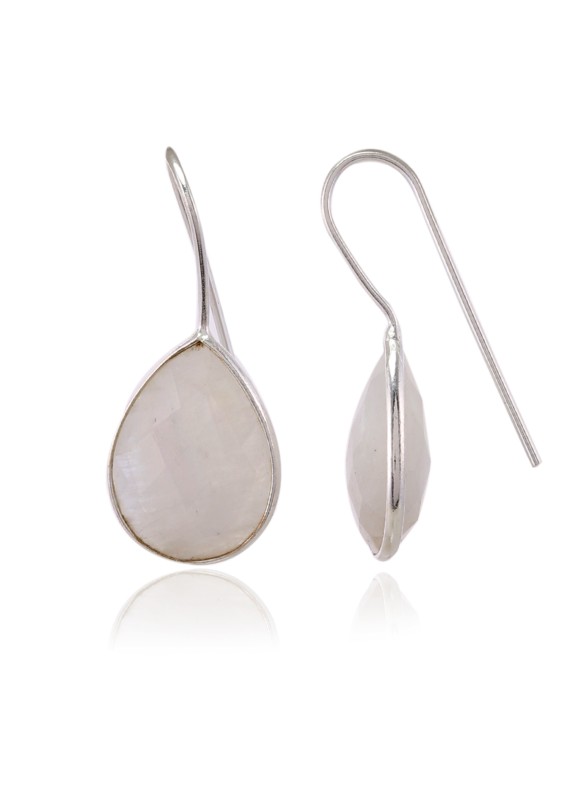 925 Sterling silver Earrings with Rainbow Moonstone