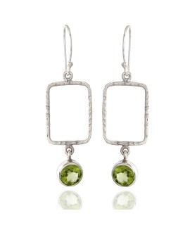 925 Sterling silver Earrings with Peridot