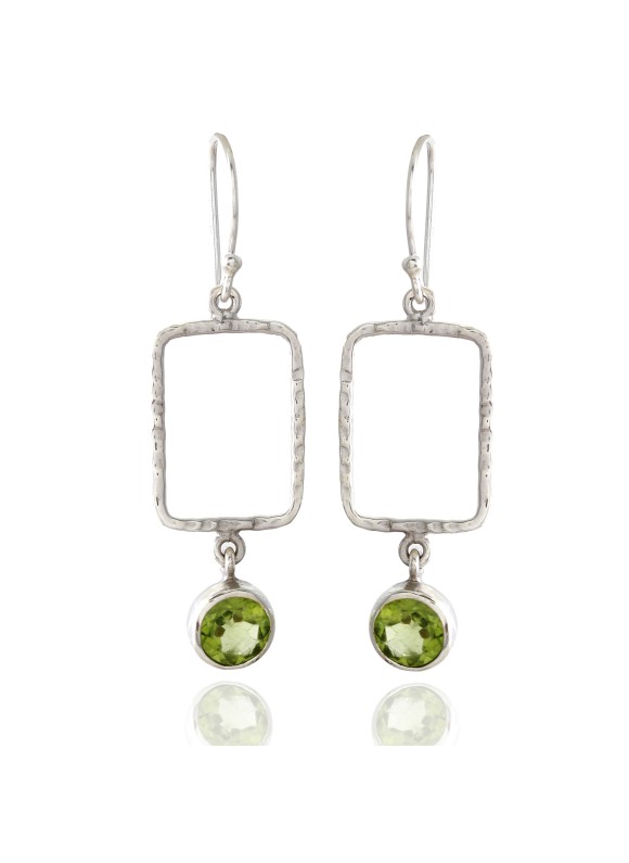 925 Sterling silver Earrings with Peridot