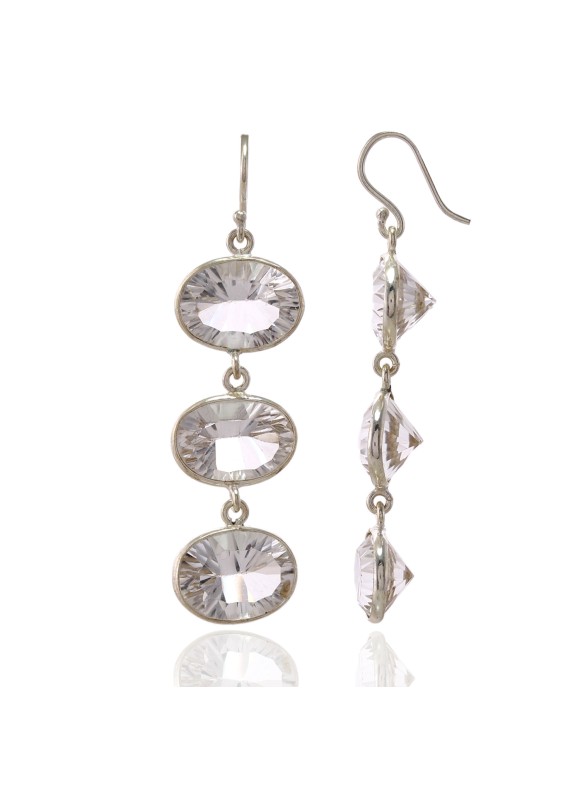 925 Sterling silver Crystal Earrings