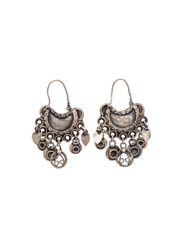 925 Sterling silver Moon design Earrings