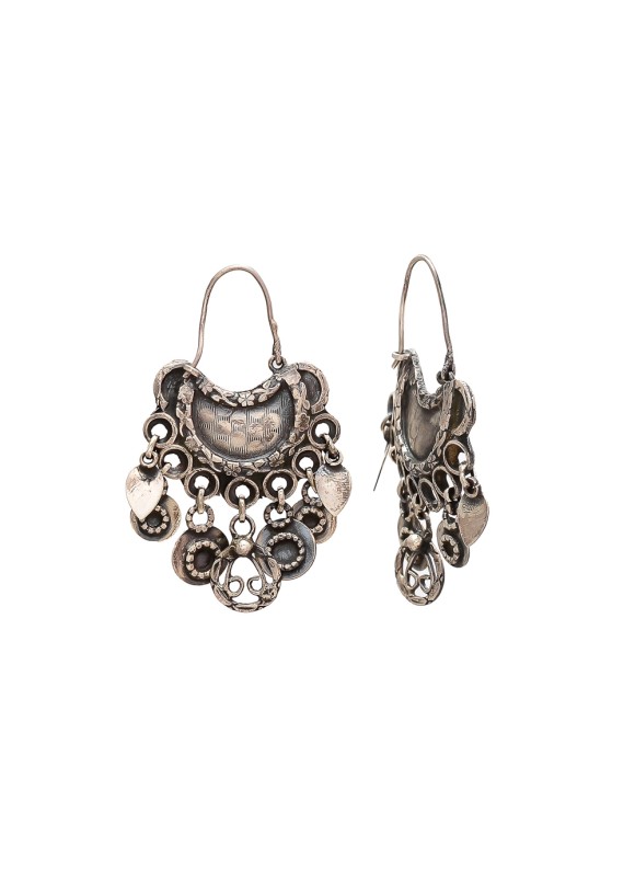 925 Sterling silver Moon design Earrings