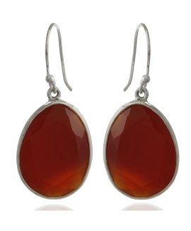 925 Sterling silver Carnelian Earrings