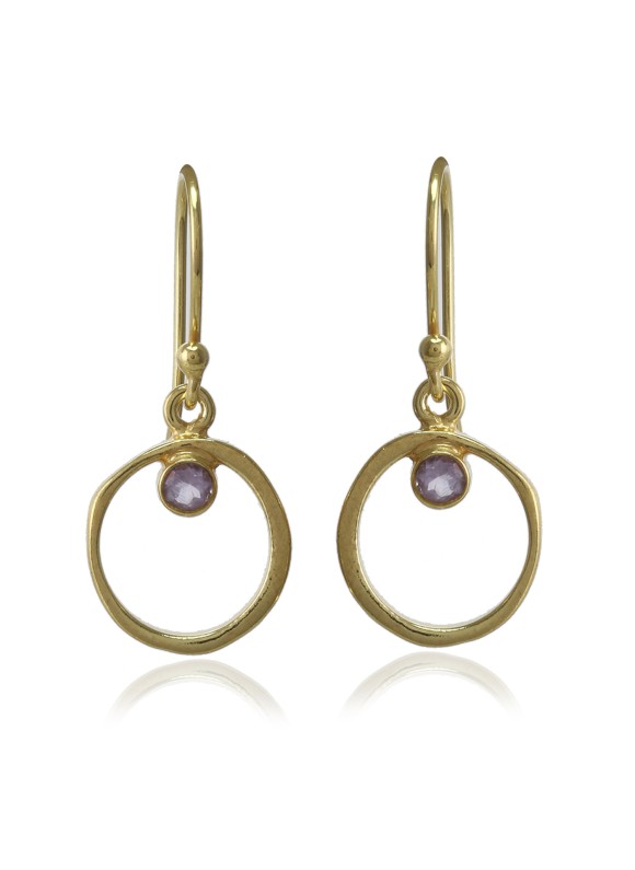 925 Sterling silver Amethyst Earrings