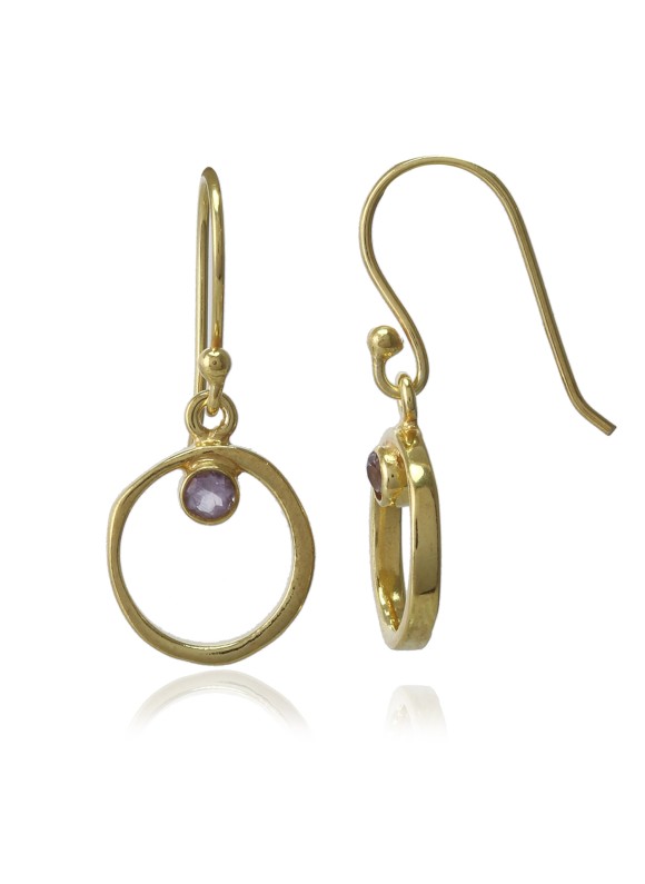 925 Sterling silver Amethyst Earrings