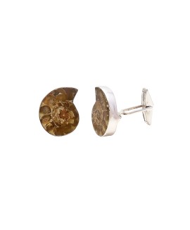 925 Sterling silver Cufflinks with Amonite