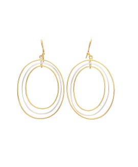 925 Sterling silver Earrings with Gold polish