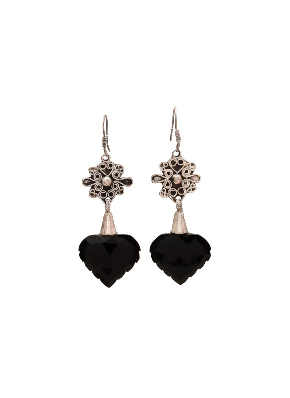 925 Sterling silver Earrings with Black Onyx