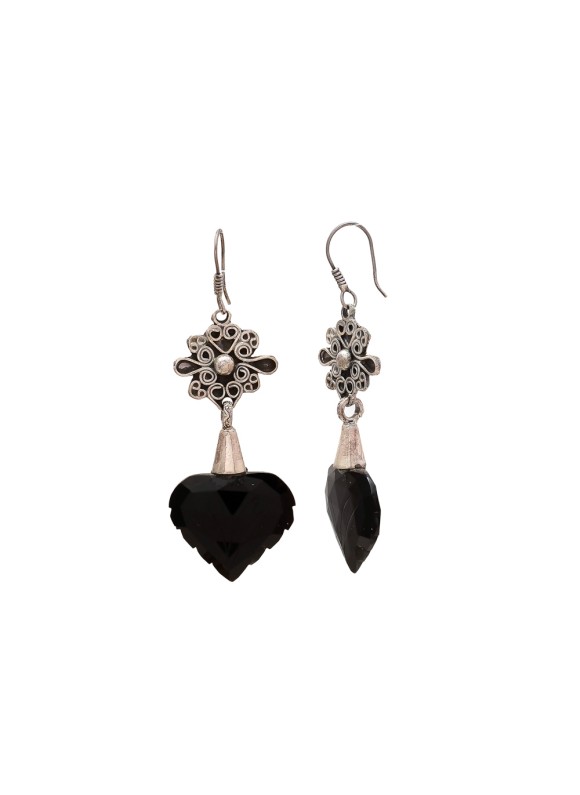925 Sterling silver Earrings with Black Onyx