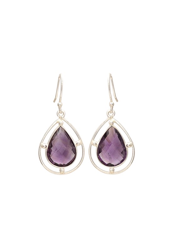 925 Sterling silver Amethyst Earrings