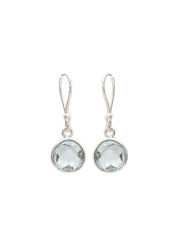 925 Sterling silver Blue Topaz Earrings