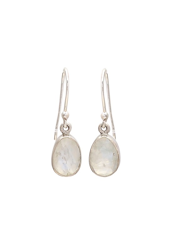 925 Sterling silver Earrings with Rainbow Moonstone
