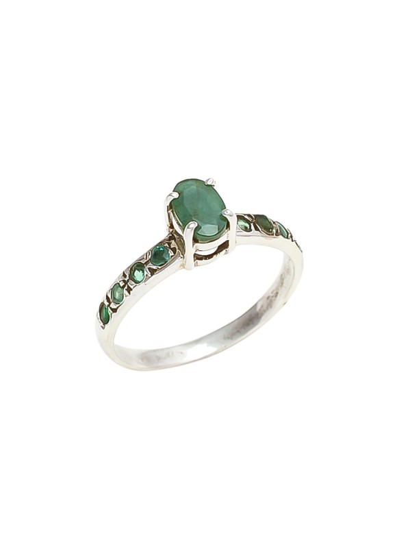 925 Sterling silver Emerald Rings  