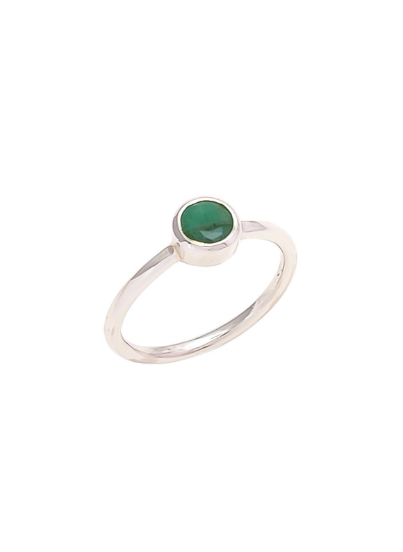 925 Sterling silver Emerald Rings