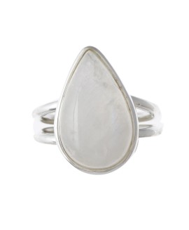 925 Sterling silver Cabochon Rainbow Moonstone Rings