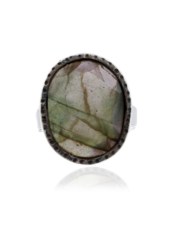 925 Sterling silver Cut stone Labradorite Rings