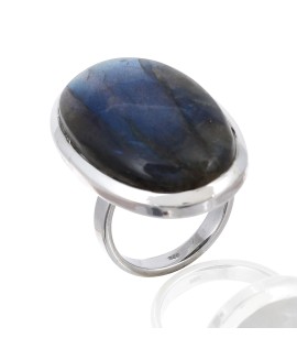 925 Sterling silver Cabochon Labradorite Rings