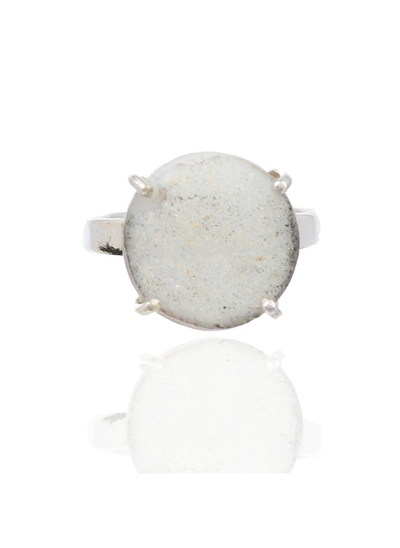 925 Sterling silver Cabochon Druzy Rings