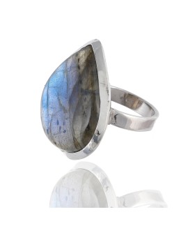 925 Sterling silver Cabochon Labradorite Rings