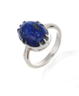 925 Sterling silver Cabochon Lapis Rings 