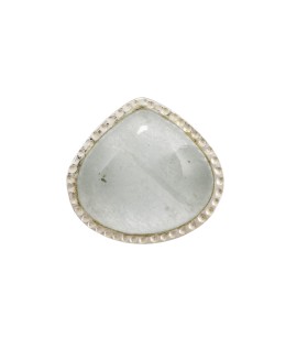 925 Sterling silver Cabochon Aquamarine Rings