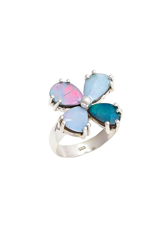 925 Sterling silver Cabachon Opal Rings
