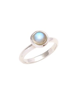 925 Sterling silver Cabochon Rainbow Moonstone Rings