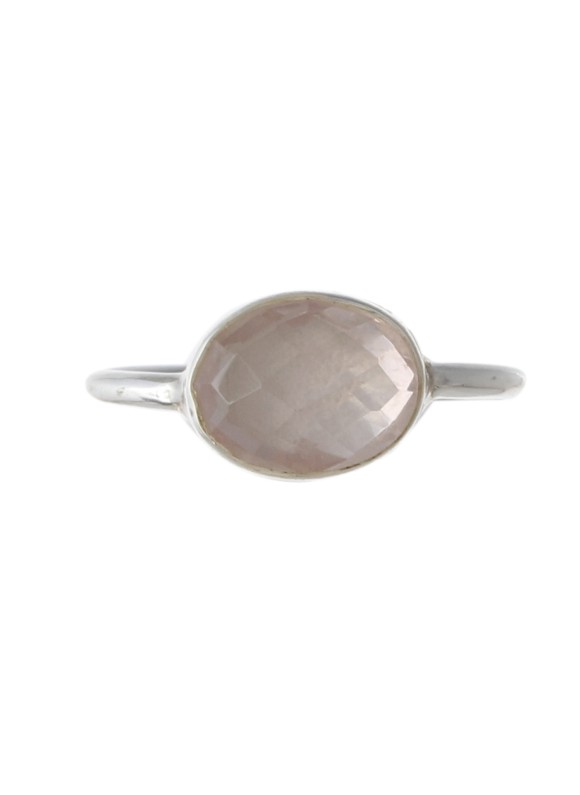 925 Sterling silver Cut Stone Rose Chalcy Rings