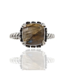 925 Sterling silver Cabochon Labradorite Rings