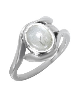 925 Sterling silver Cabochon Aquamarine Rings 