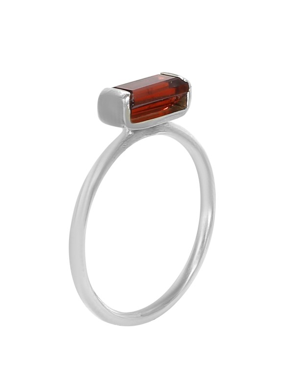 925 Sterling silver Cut Stone Garnet Rings