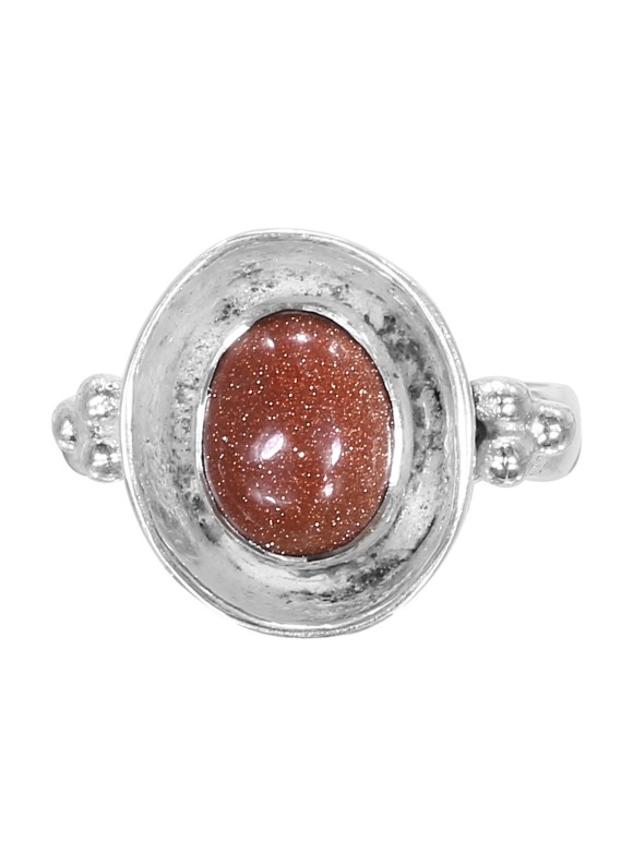 925 Sterling silver Cabochon Sunstone Rings 