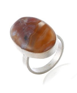 925 Sterling silver Cabochon Stone Onyx Rings 