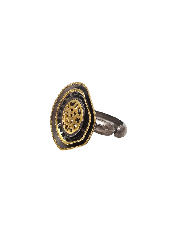 925 Sterling silver Gold & Black  Rhodium Rings