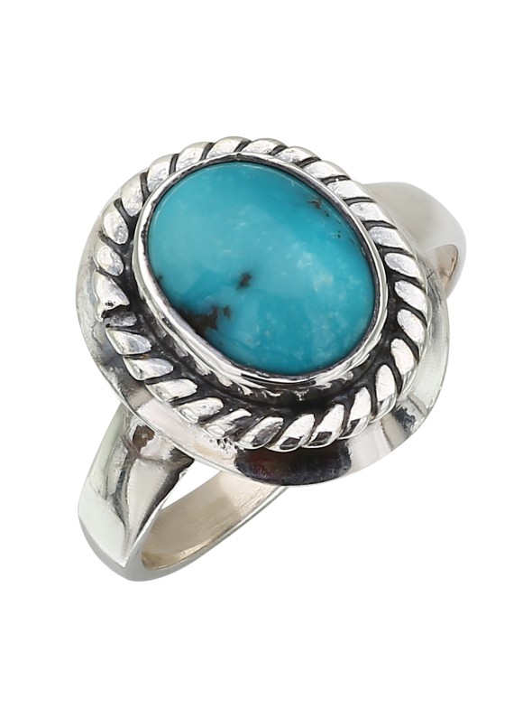925 Sterling silver Cabochon Turquoise Rings
